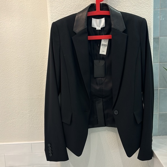 Alexander Wang leather panel blazer - Picture 4 of 7